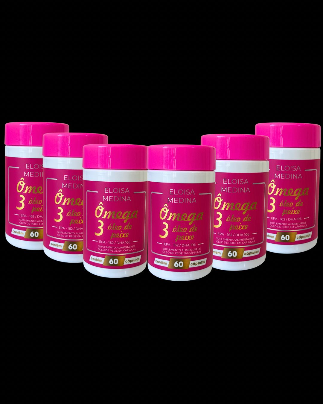 Ômega 3 Eloisa Medina 60 cápsulas kit com 6 unidades