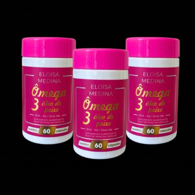 Ômega 3 Eloisa Medina 60 cápsulas kit com 3 unidades